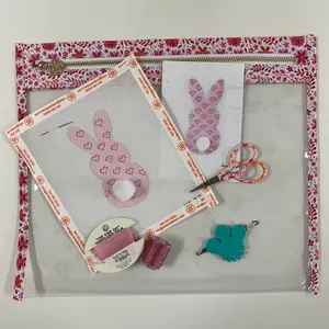Emily's Beginner Needlepoint Kit - Pink Bunny