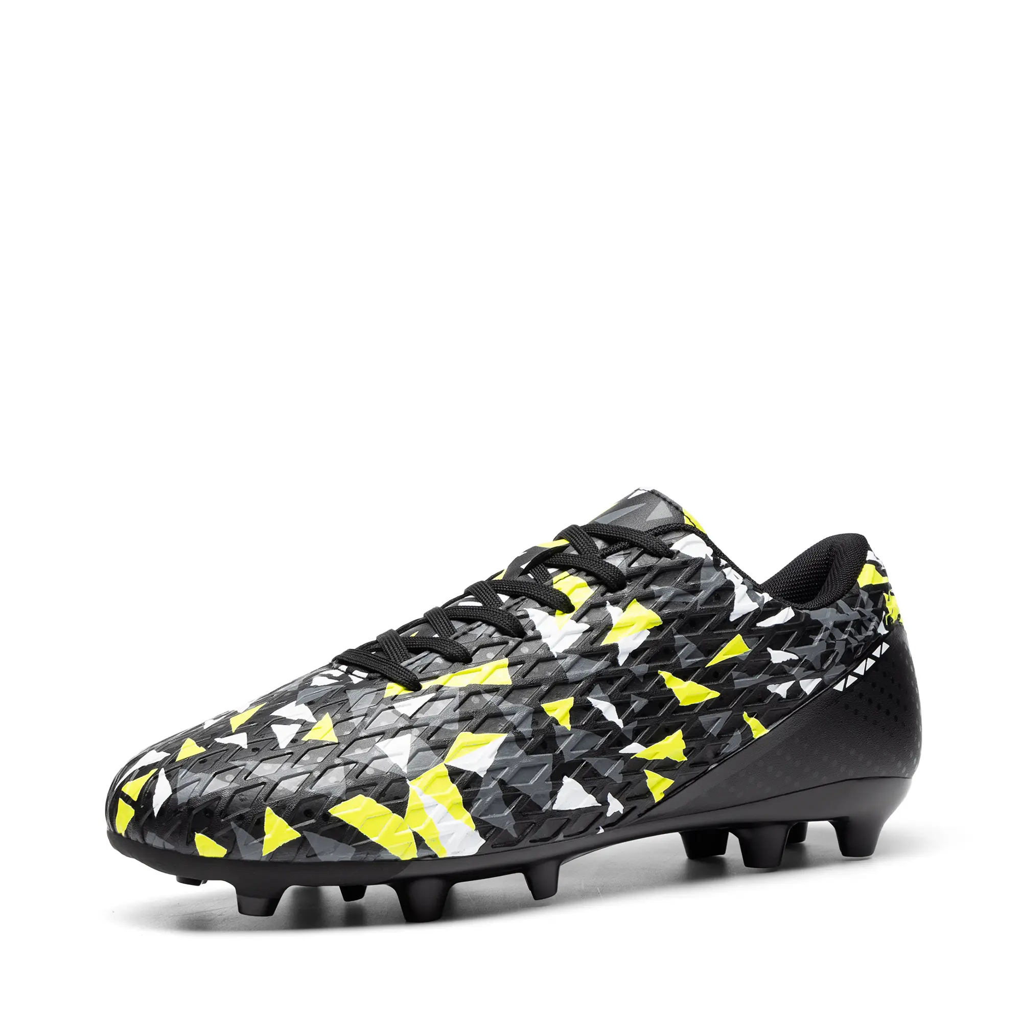 Dream Pairs Men's Soccer Cleats, Lace-Up Athletic Shoes for Firm Ground Outdoor Football and Sports Training, Sports Shoe
