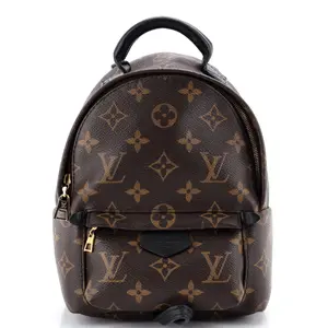 Pre-owned Louis Vuitton Canvas Coated Backpacks Palm Springs Backpack Monogram Canvas Mini by Rebag
