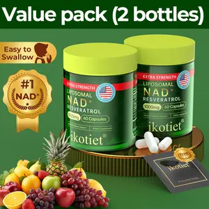 Holiday Special All-in-One 15000 mg nmn Pure NAD Supplement for Energy Boost DNA Repair Anti Aging Brain Function Improvement and Women's Health and Beauty Value Pack of Two 120 Capsules