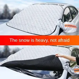 Car Windshield Protector Cover, All-Weather Protection, Universal Fit, Sunscreen, Snow, Frost, Ice, Easy Clean, Generic Installation