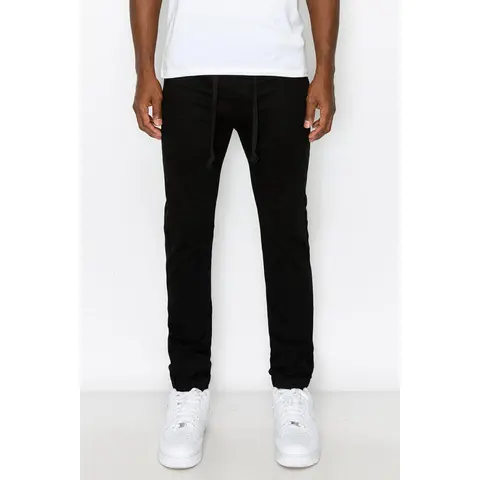VICTORIOUS Men's Casual Athletic Jogger Pants, Slim Fit Drop-Crotch Style in Comfort Stretch Cotton with a Drawstring Waist, Drawstring Waist, Custom Fit, Casual Athletic Men's Pants, Athletic Stretch Men's Pants