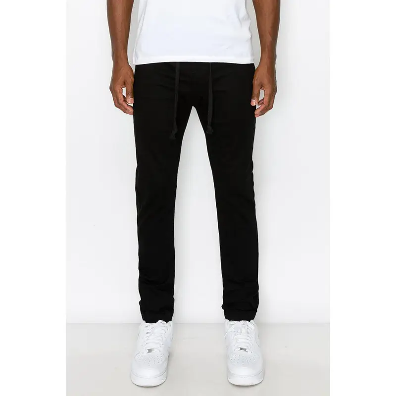VICTORIOUS Men's Casual Athletic Jogger Pants, Slim Fit Drop-Crotch Style in Comfort Stretch Cotton with a Drawstring Waist, Drawstring Waist, Custom Fit, Casual Athletic Men's Pants, Athletic Stretch Men's Pants