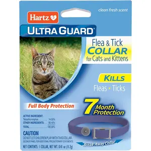 Cat & Kitten Flea and Tick Collar - 7 Months of Protection, Purple cool