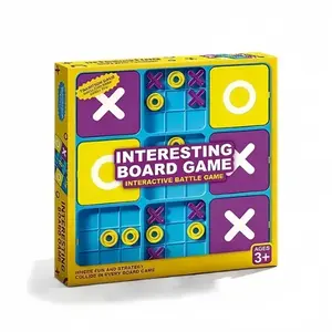 Family Interactive Tic Tac Toe Game Educational Tabletop Toy for Kids Developing Thinking Logic Skills