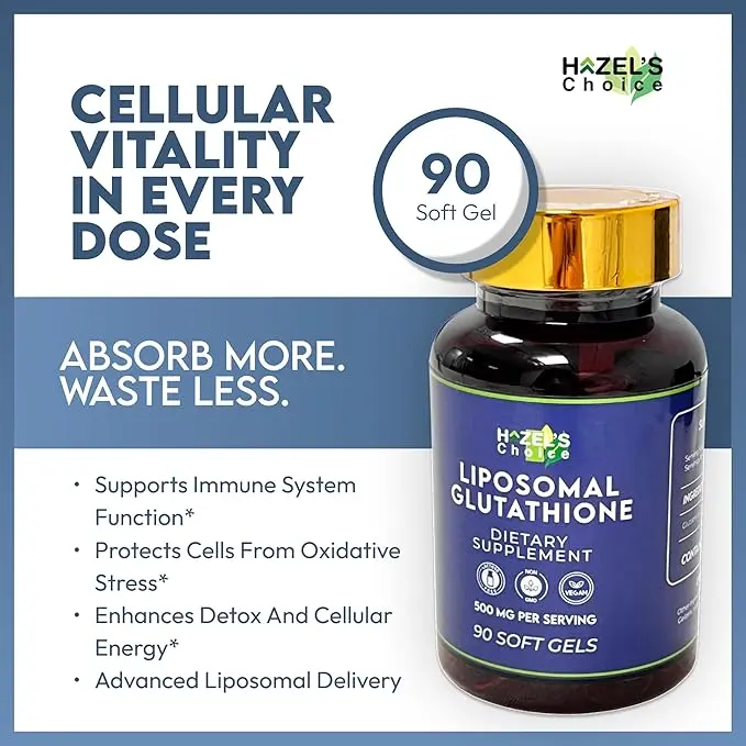 soft gel glutathione HAZEL'S Choice Liposomal Glutathione 500mg | 90 Soft Gels | Vegan, Non-GMO, Lactose-Free | Soft Gel Format soft gel glutathione HAZEL'S Choice Liposomal Glutathione 500mg | 90 Soft Gels | Vegan, Non-GMO, Lactose-Free | Soft Gel Format