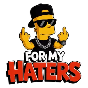 For my haters DTF iron on transfer for clothing t-shirts and hoodies