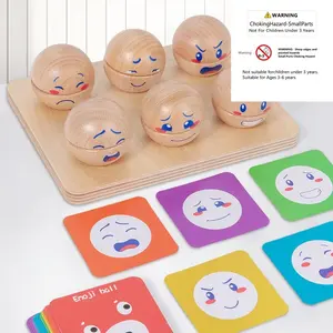 Emotion Ball Emotion Recognition Matching Toy, Baby Emotional Intelligence Enlightenment, Super Fun Expression Learning Tool