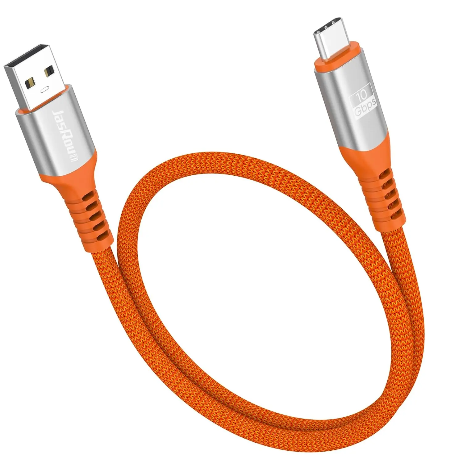 USB A to USB C Nylon+Alloy Data Cable, 1.5FT 10Gbps 3A Fast Charging Cable for Android/iOS Multiple Phones (Android Auto, CarPlay Compatible)