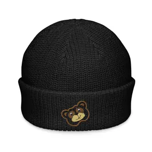 Bear face Logo beanie