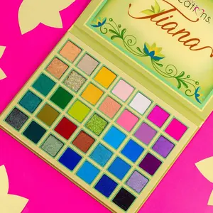 Beauty Creations Tiana Eyeshadow Palette - Enchanting Princess Inspired with Butter Mattes Pressed Shimmers & Glittery Shades for Versatile Looks