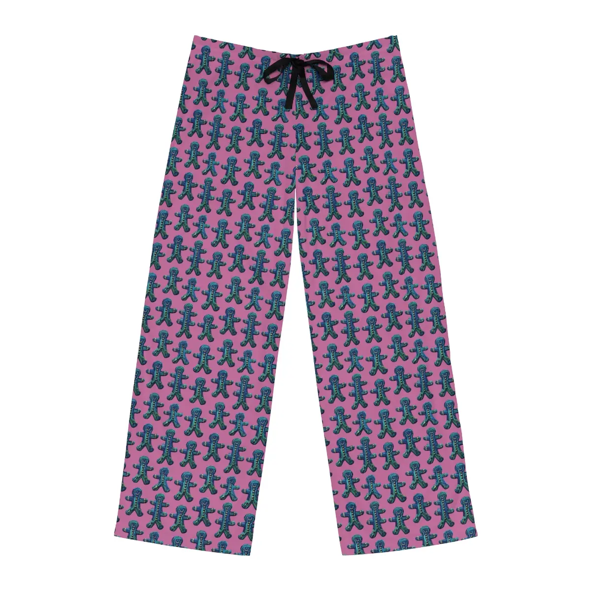Pink Gingerbread Blues Men's Pajama Pants