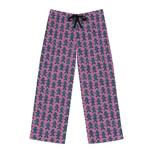 Pink Gingerbread Blues Men's Pajama Pants