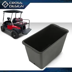 CROSSDESIGN Fit For GTW MACH3 Golf Cart Seat Kits Black Rear Seat Storage Cooler/Storage Box
