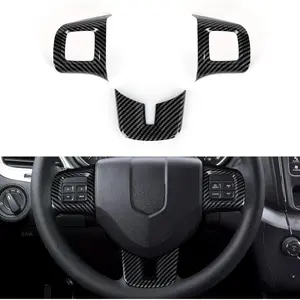 for 2012-2014 Dodge Challenger / 2011-2014 Dodge Charger & Avenger / 2011-2013 Dodge Durango / 2011-2020 Grand Caravan / 2013-2016 Dodge Dart Accessories ABS Carbon Fiber Stickers
