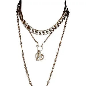 METAL FLASH WATER RESISTANT CHARM NECKLACE