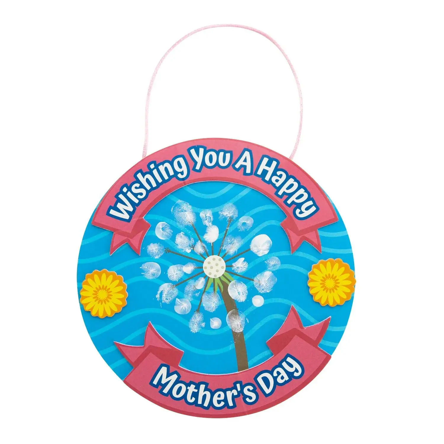 Mother’s Day Fingerprint Dandelion Sign Craft Kit - Makes 12