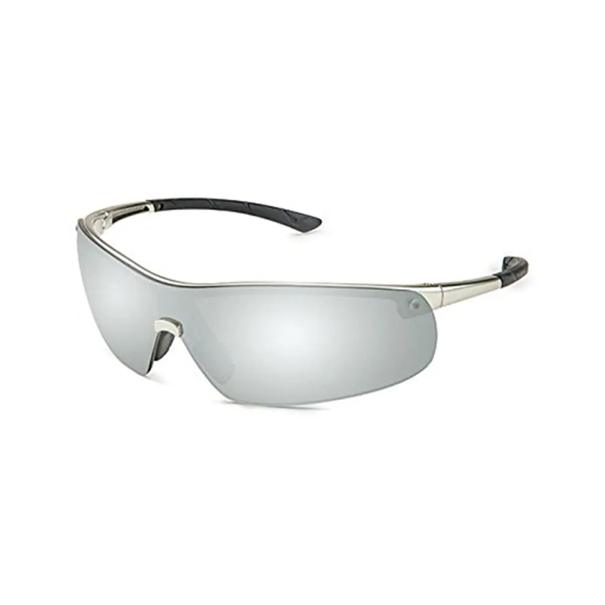 212 MAIN Gateway 34GM8M Ingot Safety Goggles - Modern, Gunmetal Frame, Silver Mirror Tinted Visor, 4 x 6.3 x 8.3 in, Eye Protection for Cycling, Tinted Visor Bike Tools & Equipment (Included Gloves), Silver Mirror Lens