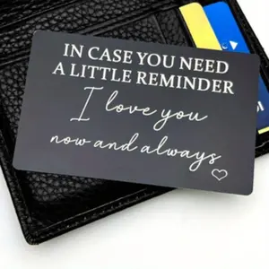 Wallet Insert Card Gift, 2 Counts/set in Case You Need A Little Reminder I Love You Card, Gift for Friend & Family, Positive Message Card