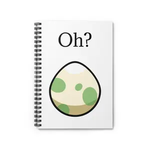 Oh? Pokemon Egg Gamer Notebook, Spiral Gaming Journal, Fun Gaming Paper, Cool Gaming Diary, Video Game Planner, Gamer Stationery