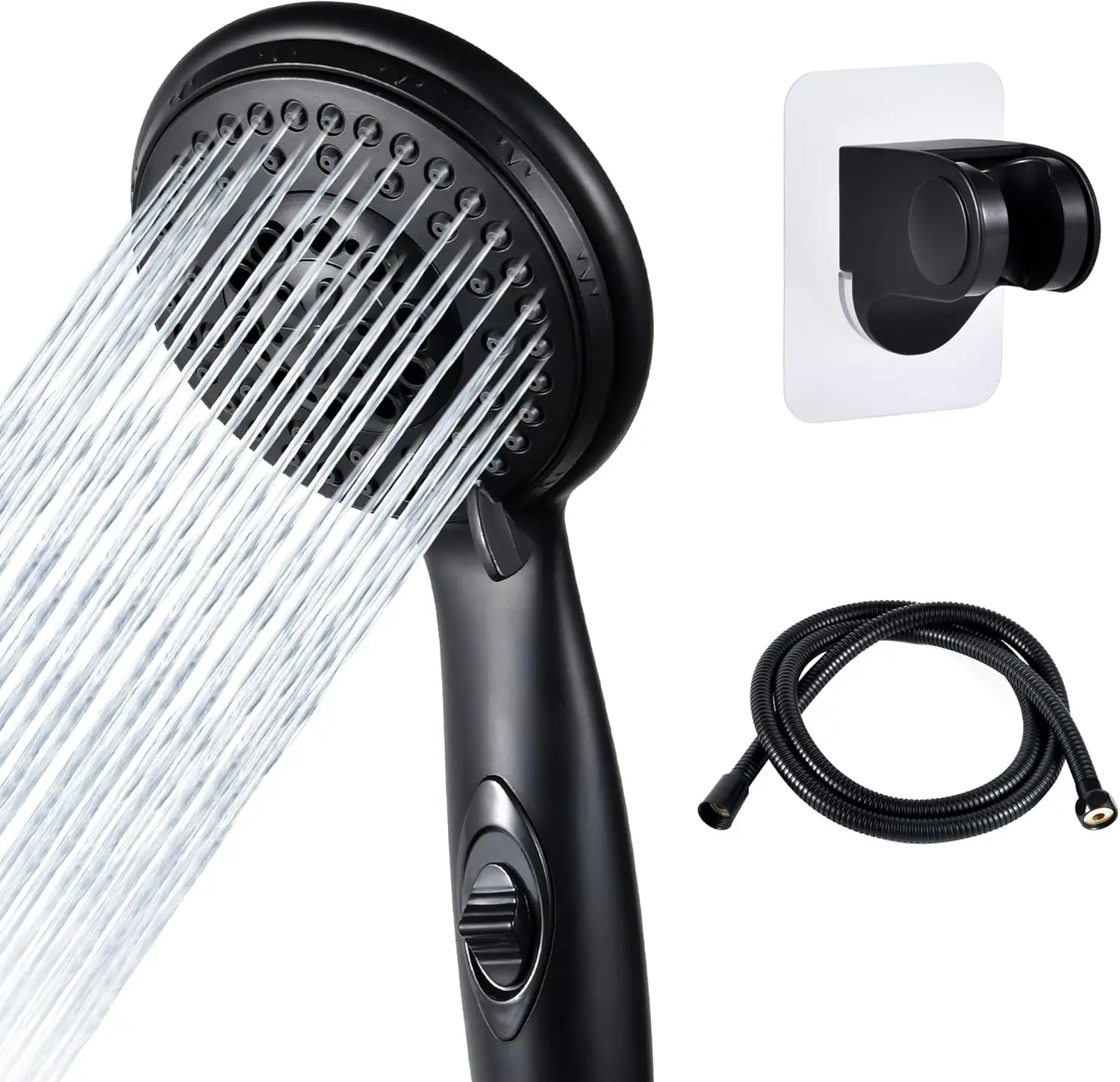 High  RV Shower  w/Hose - 5-Spray RV Shower  Kit Replacement w/ON/OFF Pause, Interior Shower  for RVs, Campers, Fifth Wheels,  Homes, Travel , , Matte Black