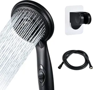 High  RV Shower  w/Hose - 5-Spray RV Shower  Kit Replacement w/ON/OFF Pause, Interior Shower  for RVs, Campers, Fifth Wheels,  Homes, Travel , , Matte Black