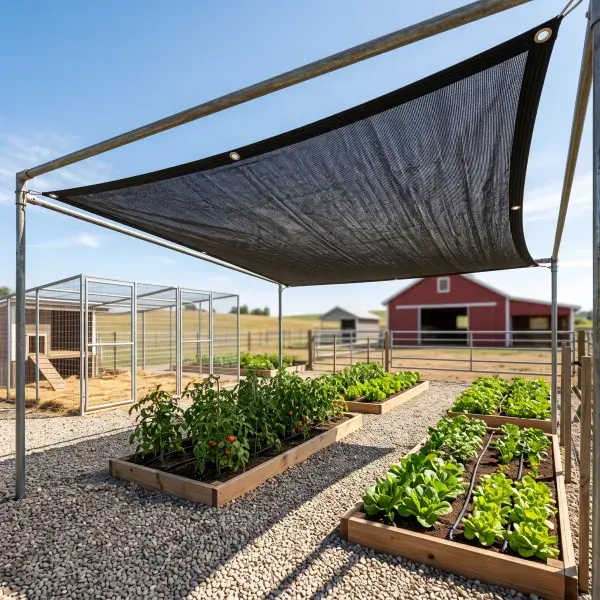 Black Outdoor UV-Resistant Mesh Sunshade Net (10x13 ft) - Thickened Edges with Fixed Ring Buckles, Courtyard Sunshade Canopy Cover for Home Rain Cloth Needs