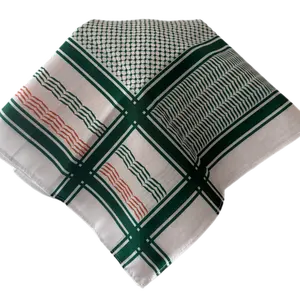 Emerald Solidarity – Organic Cotton Keffiyeh Bandana