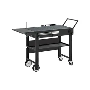 Outdoor Grill Cart Foldable Grill Table