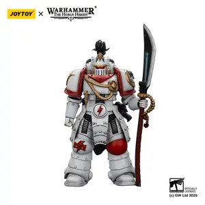 JOYTOY Warhammer The Horus Heresy 1/18 White Scars Legion Praetor Action Figure, Non-Toxic PVC Collectible Minifigure JT02939, Pvc Figure, Collectible Figures