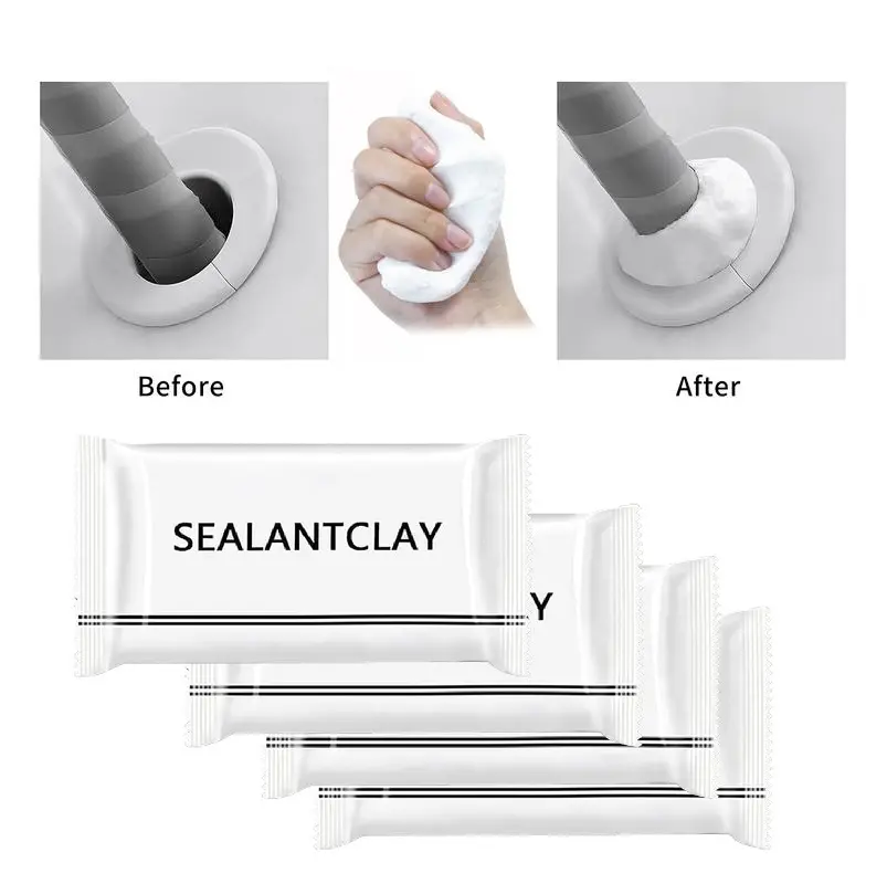 10/20PCS Sticky Sealant Clay, Waterproof Gap Filler Putty for AC Holes, Wall Cracks, Pipes & Kitchen Bathroom Sealing