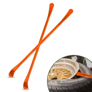 2pc Sekam Pure Steel Tire Iron - Heavy Duty Tire Removal Tool with Rust and Chemical Protection for Trucks, RVs and Buses