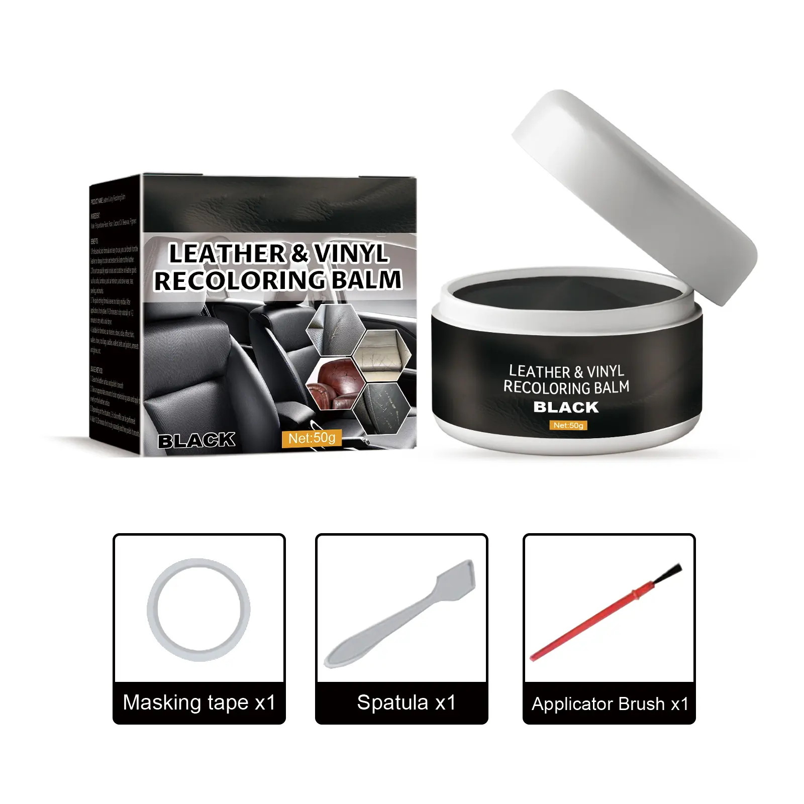 Leather Color Repair Paste For Leather Goods, Car Seat, Sofa, Jacket, And Shoes Restoration