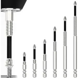 High-  Drill Bit,Magfixer  K5 High- Drill Dit Set, Durability  Drill Bit Set,Anti-Slip  Electric  Set,25 50 65 70 90 150mm (1Set)