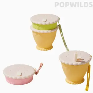 Food Grade Silicone Folding Water Cup, Portable Kids Straw Drinking Cup, Lightweight Travel Outdoor Water Bottle, Foldable Space-saving Design, Safe Healthy Material, Easy To Carry, Ideal for Camping Hiking Daily Outdoor Activities