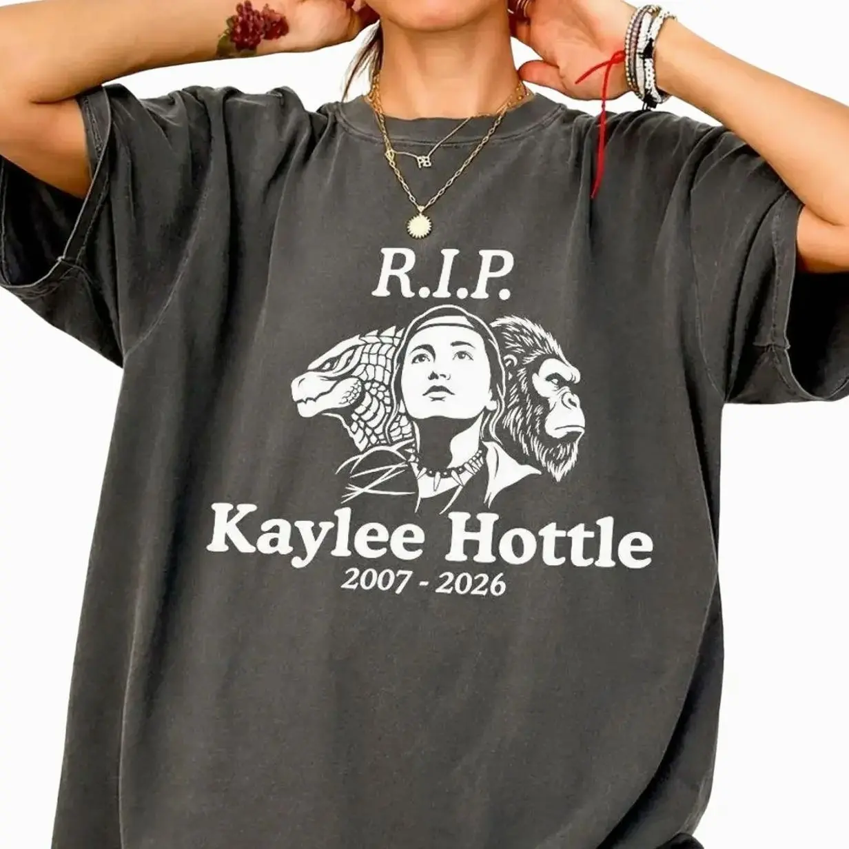 Kaylee Hottle 2007-2026 Shirt, RIP Godzilla x Kong 2007-2026 In Loving Memory