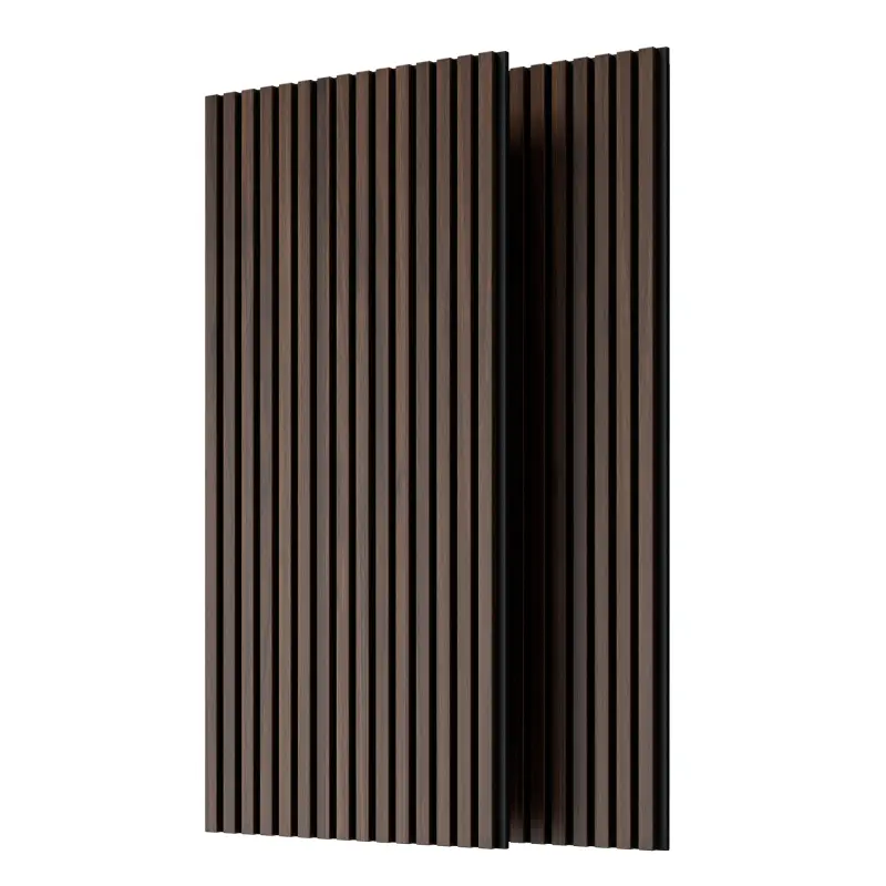 Wood Slat Acoustic Panels 2PC for Wall and Ceiling 3D Fluted Sound ...