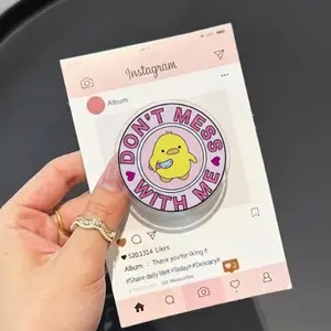 Don’t Mess With Me Magsafe Phone Grip, Cute Yellow Chick with Knife Magnetic Phone Stand, Fun Phone Decor, Sassy Phone Accessory