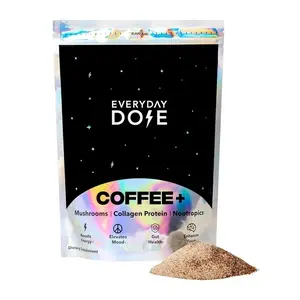 Mushroom Coffee 7.4 oz 210g 30 Servings with Collagen Protein & Nootropics for Energy Mood Gut Health 100% Arabica Medium Roast