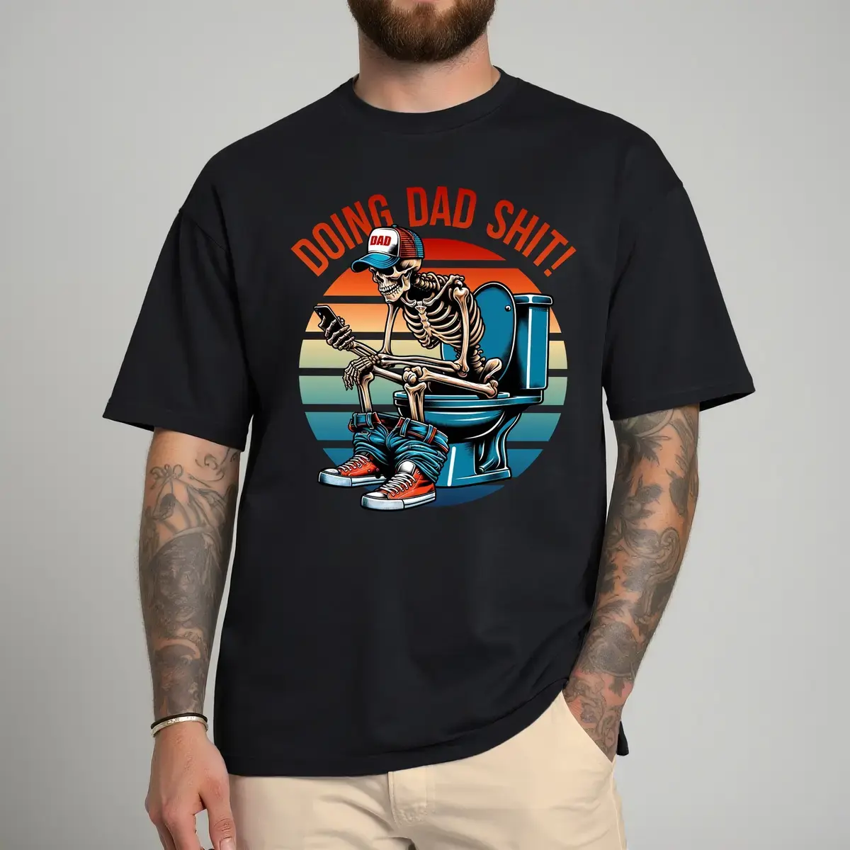 Funny Dad T-shirt Hoodie/Sweatshirt, Skeleton Dad Tee, Father’s Day Gift, Step Dad Shirt