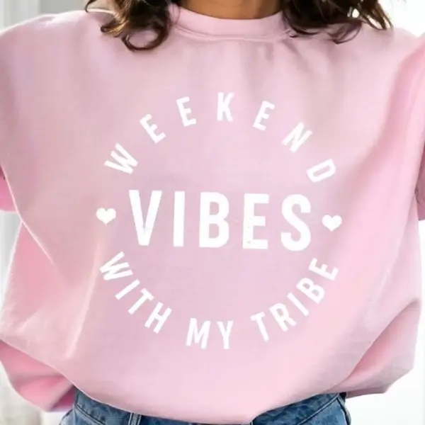 Weekend Vibes Girl's Weekend Crewneck Sweatshirt