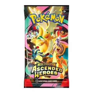 Pokémon TCG: Ascended Heroes Booster Pack - Sealed Pack with Randomized Cards Including Rare Holo & Ultra Rare Cards for Collectors