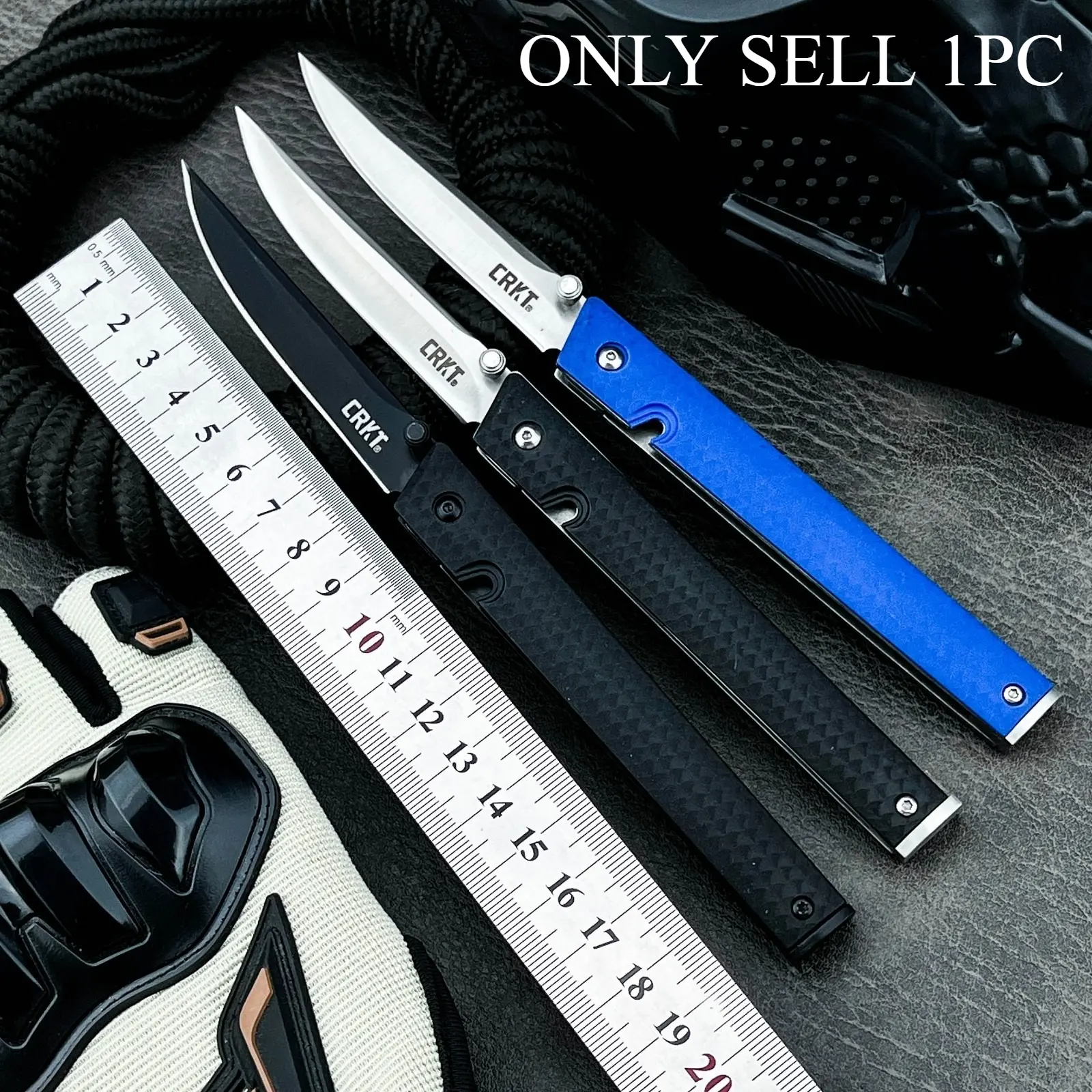 Best-Selling 7096 Jungle Folding Knife with 8Cr13Mov Blade and Nylon Fiber Handle—Camping, Hiking, EDC, Survival, Compact Outdoor Pocket Knife, Portable Multipurpose Knives, Survival Equipment, Stainless Steel Knives, Survival Gear, Survival Tools
