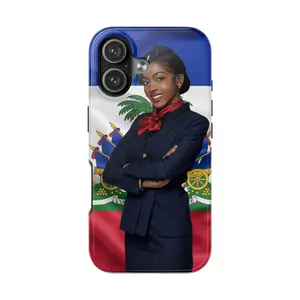 Haitian Ariana Flag Flight Attendant Phone Case | Tough Phone Case