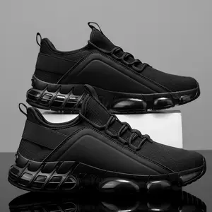 Men's Lightweight Breathable LowTop Running Shoes BlueBlack Mesh PVC Sole LaceUp Training Footwear for Outdoor Workouts and Casual Wear