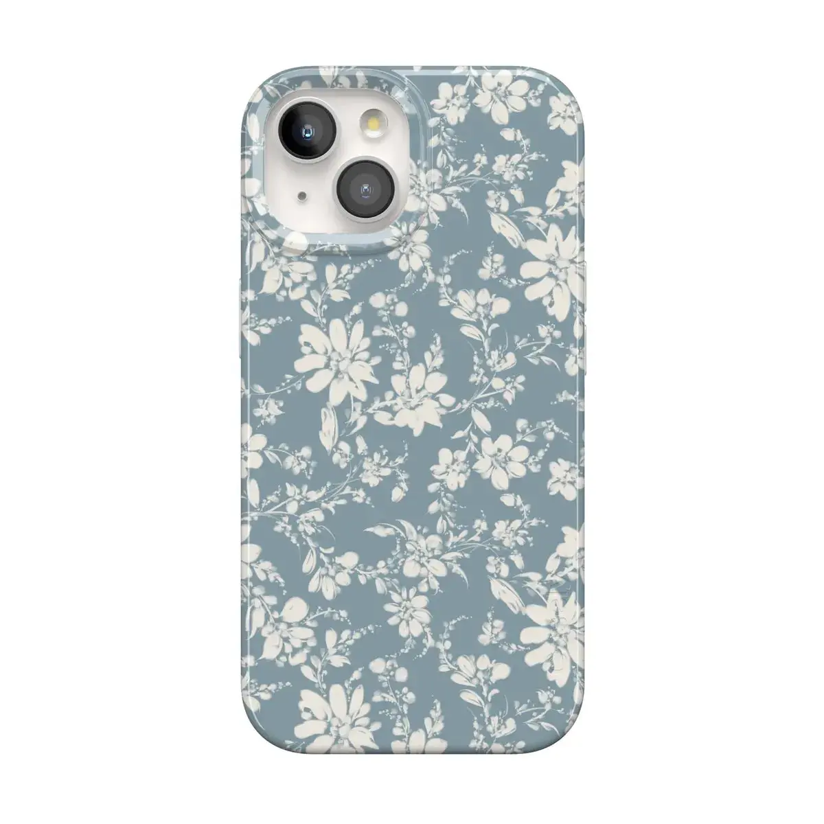 Casely iPhone 14 Plus Case | Afternoon Tea | Blue Floral | Compatible with MagSafe | Classic Ultra Thin Design