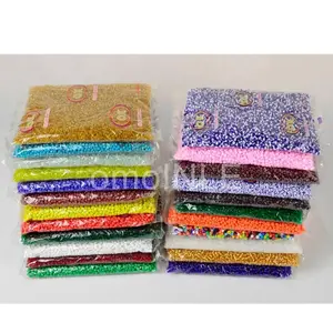 Glass bead multi color 1 LBS  bag for DIY making necklace bracelet craft cuentas de cristal for making ochun oya yemaya obatala santo necklace and bracelet