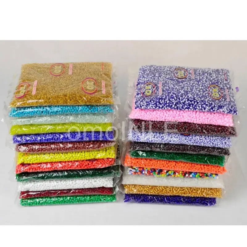 Glass bead multi color 1 LBS bag for DIY making necklace bracelet craft cuentas de cristal for making ochun oya yemaya obatala santo necklace and bracelet