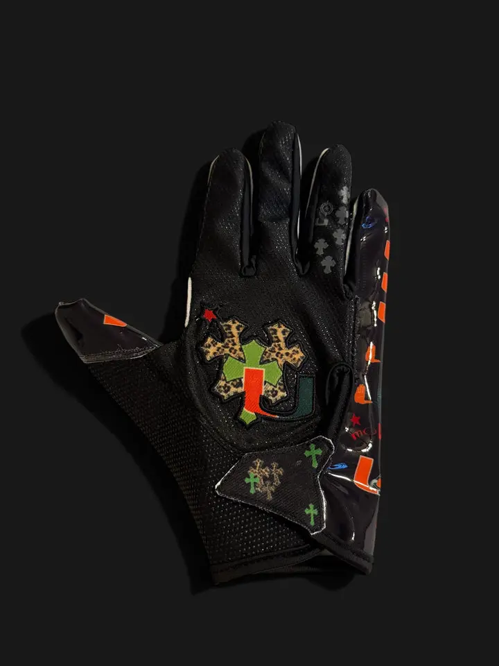 COLLEGE CHROME 1.0s GABOS SPEED FB GLOVES black COLLEGE CHROME 1.0s GABOS SPEED FB GLOVES black