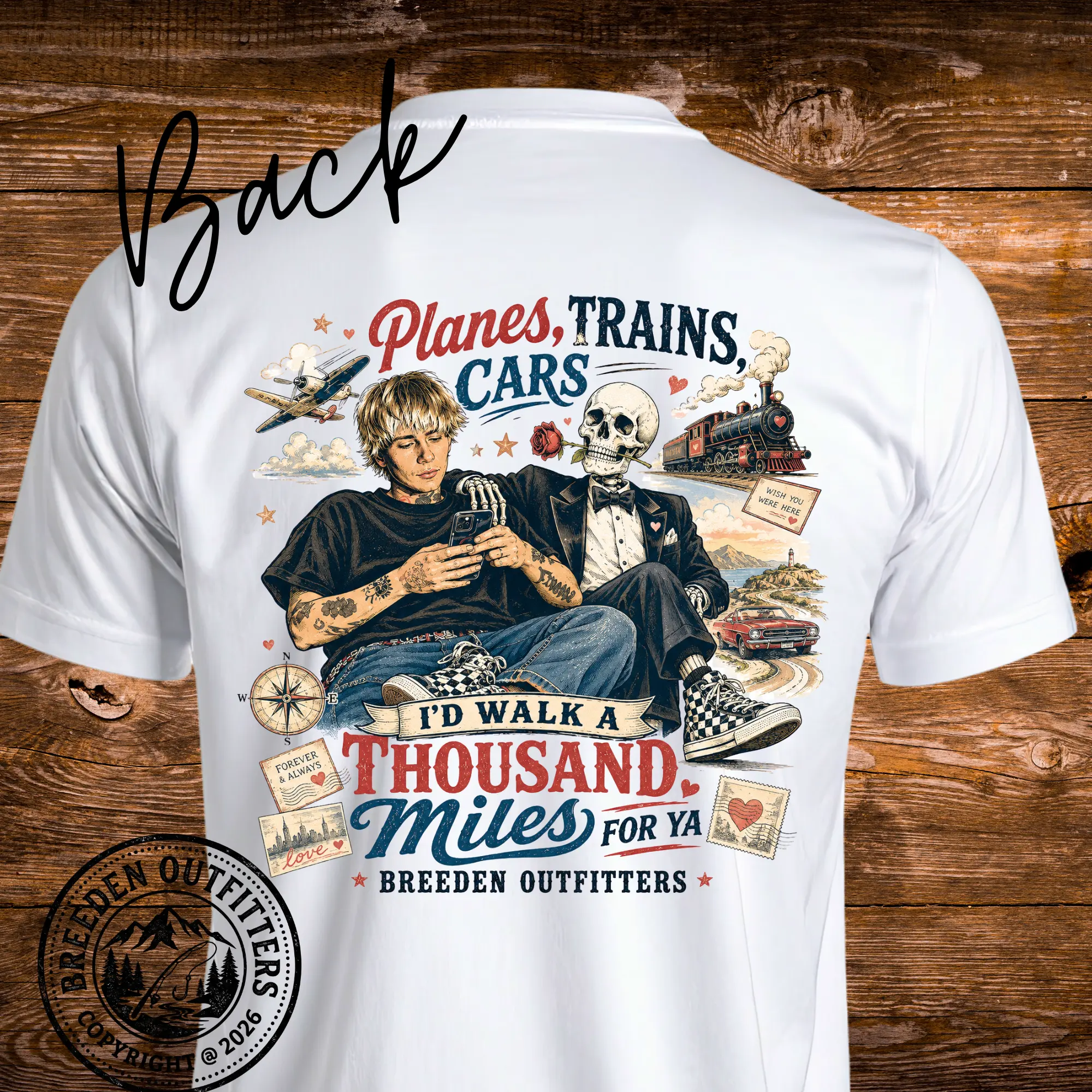 Id walk a thousand miles for ya Summer Jones Tee